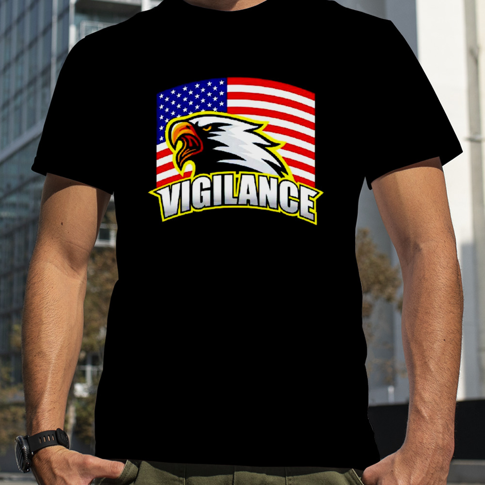 Vigilance eagles USA flag shirt