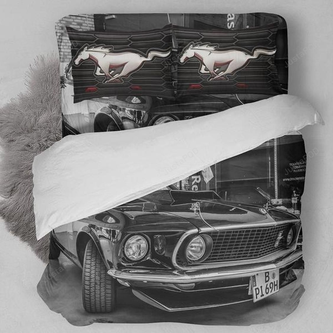 1969 Ford Mustang Bed Sheets Spread Duvet Cover Bedding Set