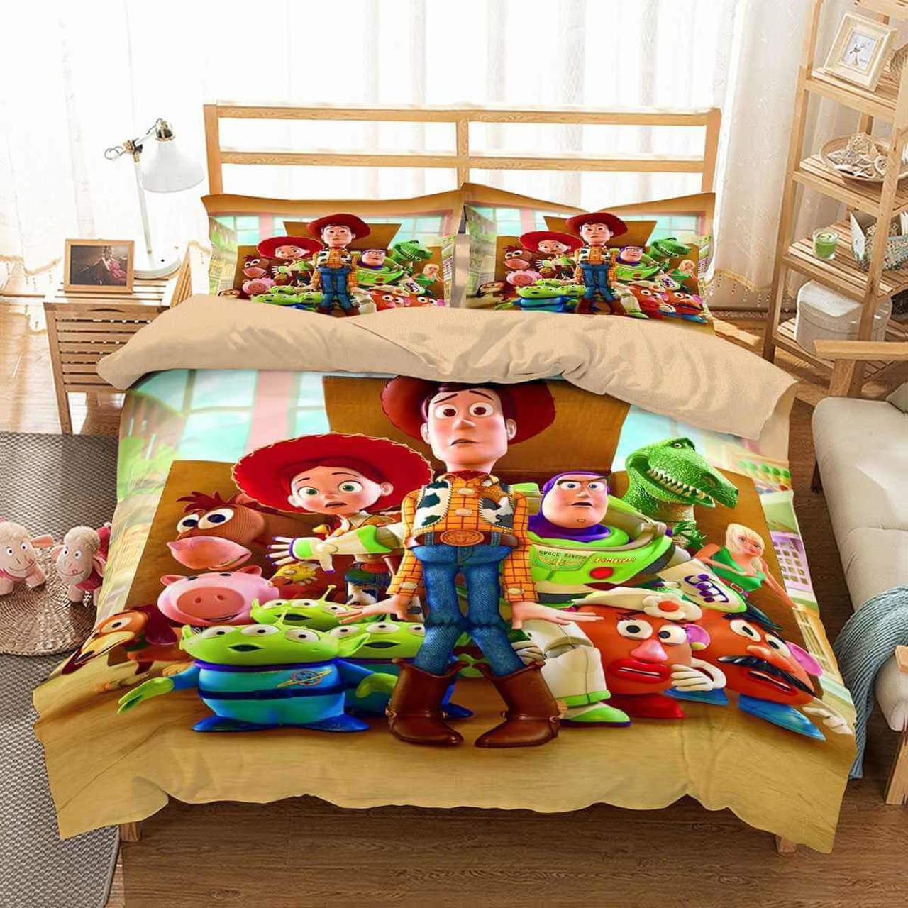 3d Disney Pixar Toy Story Bedding Set  (duvet Cover & Pillow Cases)