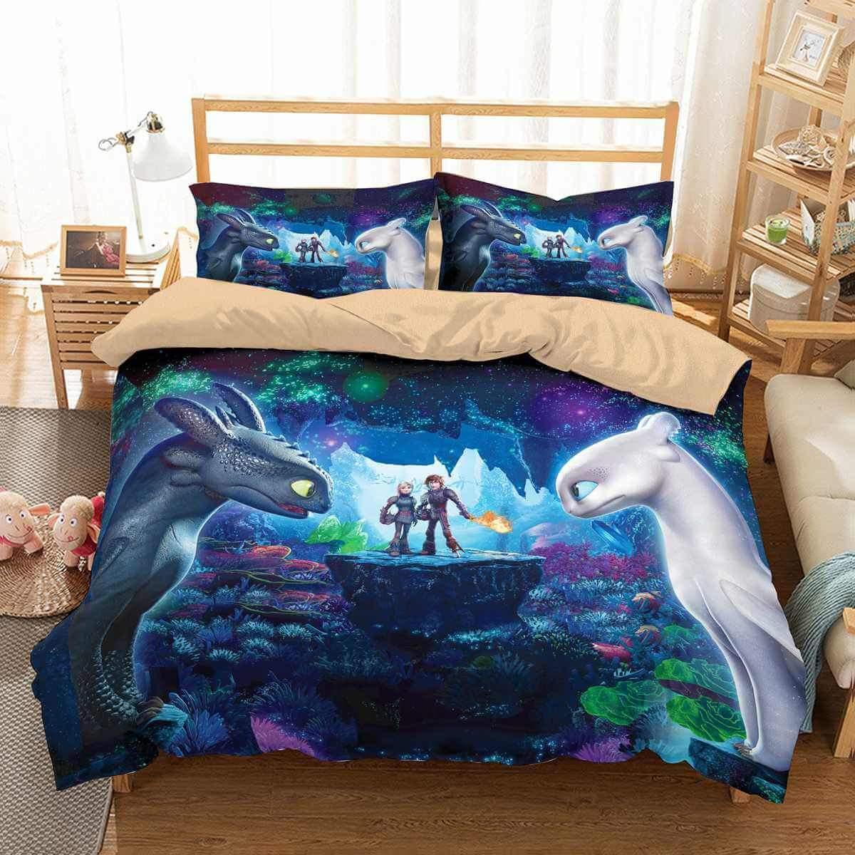 3d How To Train Your Dragon Duvet Cover Bedding Set 1