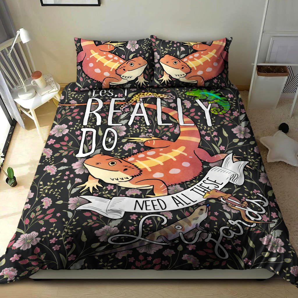 3d I Really Do Need All These Lizards Cotton Bed Sheets Spread Comforter Duvet Cover Bedding Sets