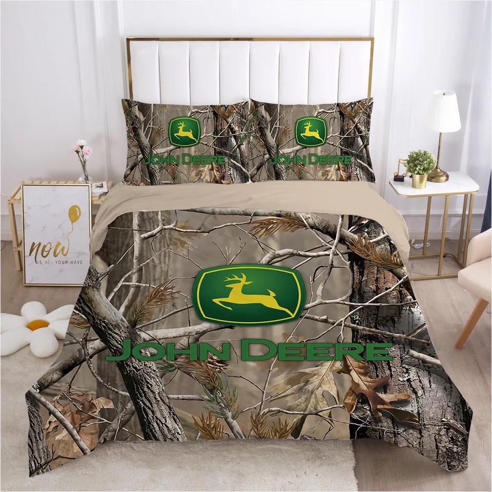 3d John Deere Logo Duvet Cover Bedding Set