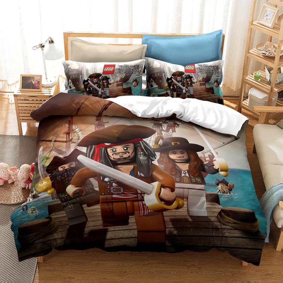 3d Lego Pirates Of The Caribbean Bedding Set