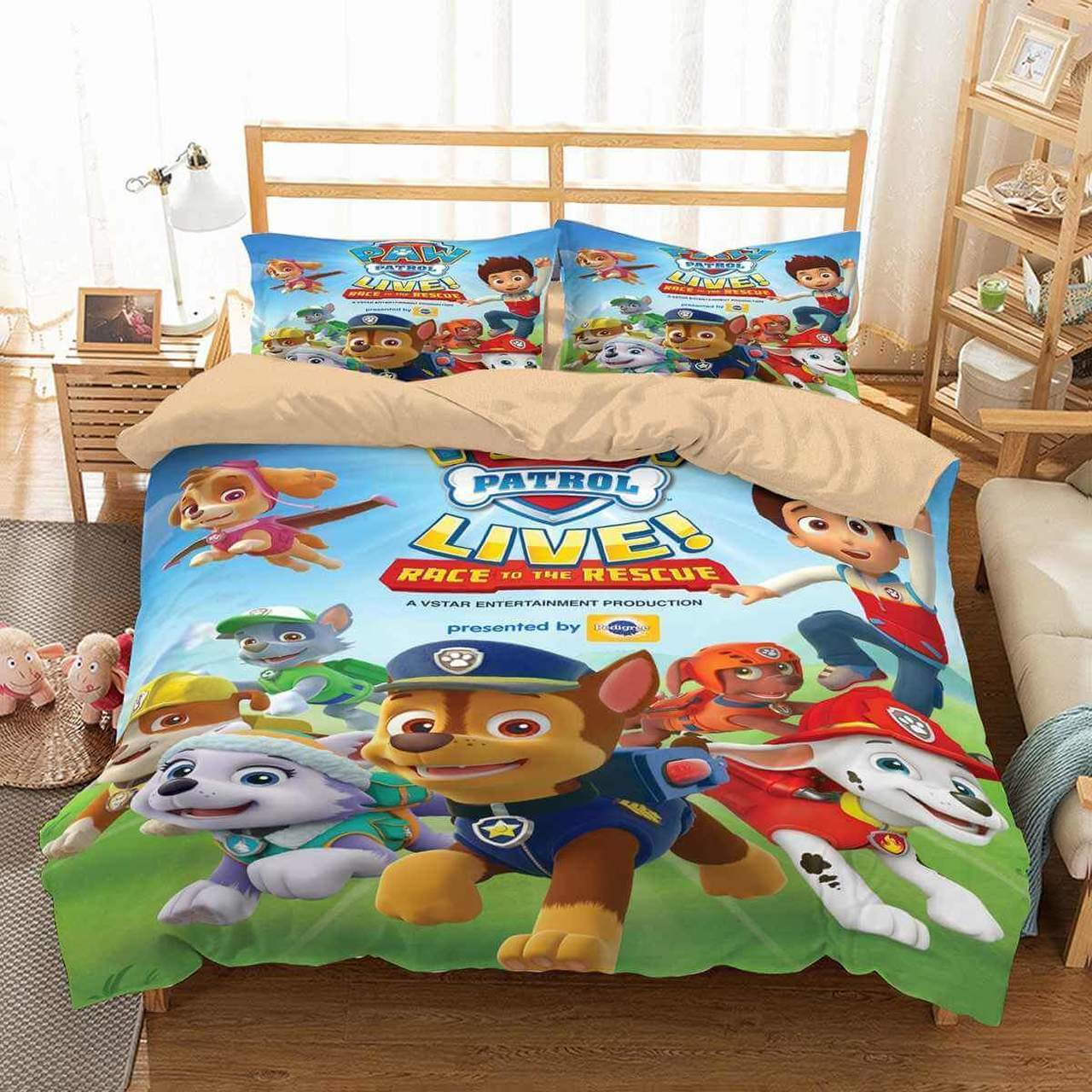 3d Paw Patrol Duvet Cover Bedding Set