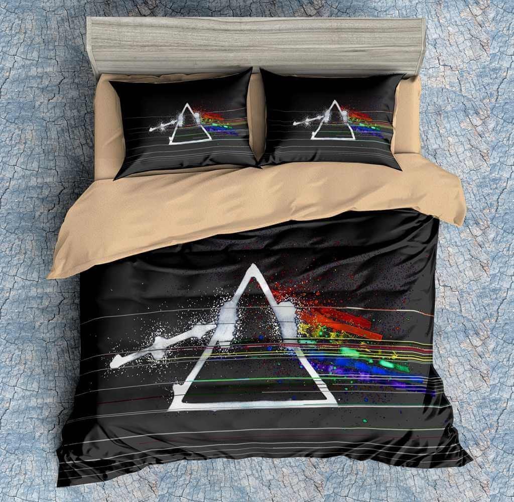 3d Pink Floyd The Dark Side Of The Moon Album Cover Art Bedding Set