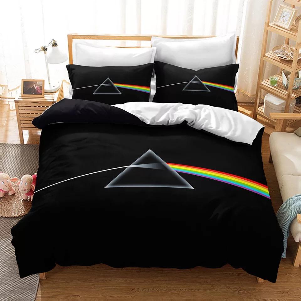 3d Pink Floyd The Dark Side Of The Moon Album Cover Bedding Set