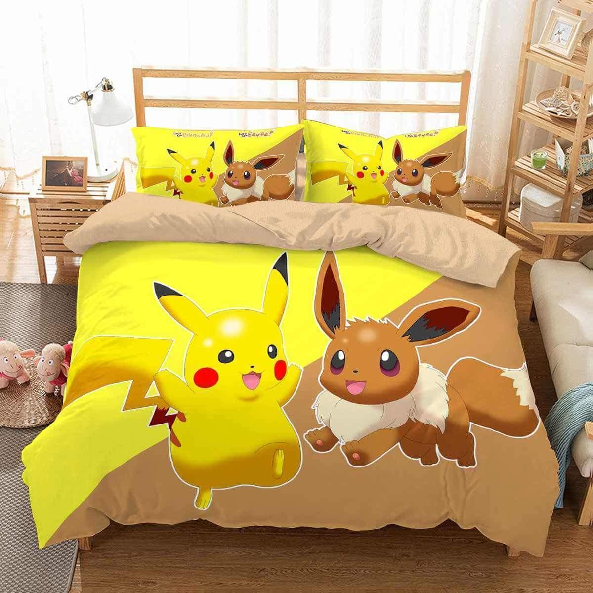 3d Pokemon Go Duvet Cover Bedding Set 3