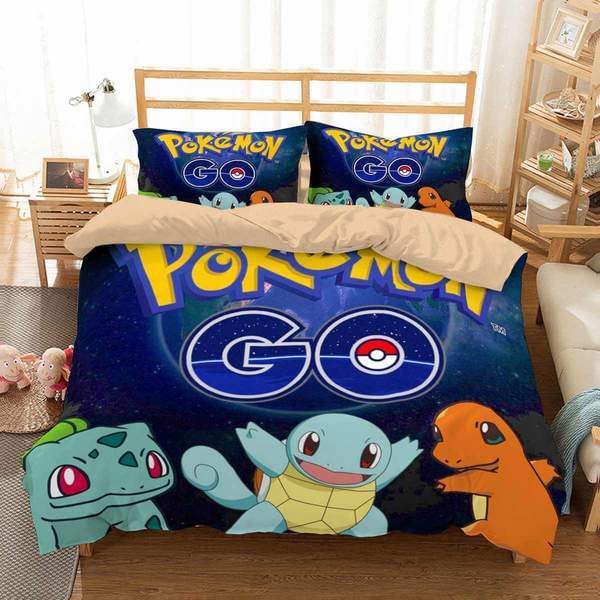 3d Pokemon Go Duvet Cover Bedding Set