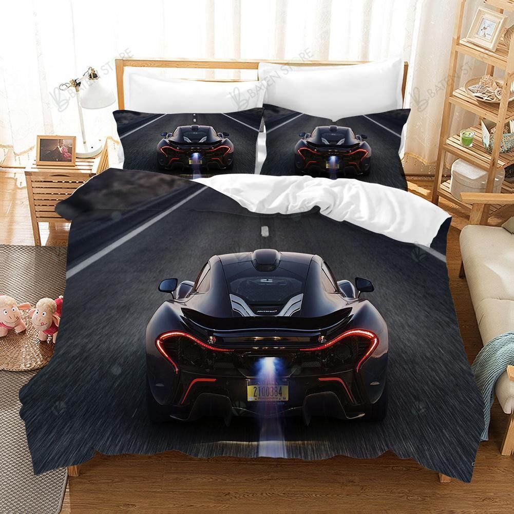 3d Super Car In Race Bed Sheets Duvet Cover Bedding Set Great Gifts For Birthday Christmas Thanksgiving