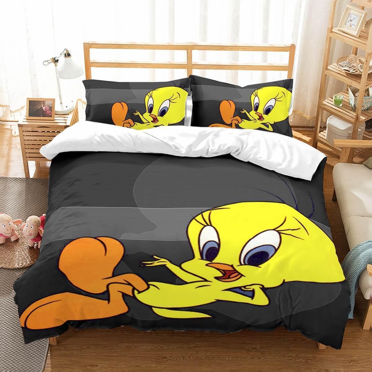 3d Tweety Bird Et Duvet Cover Bedding Set