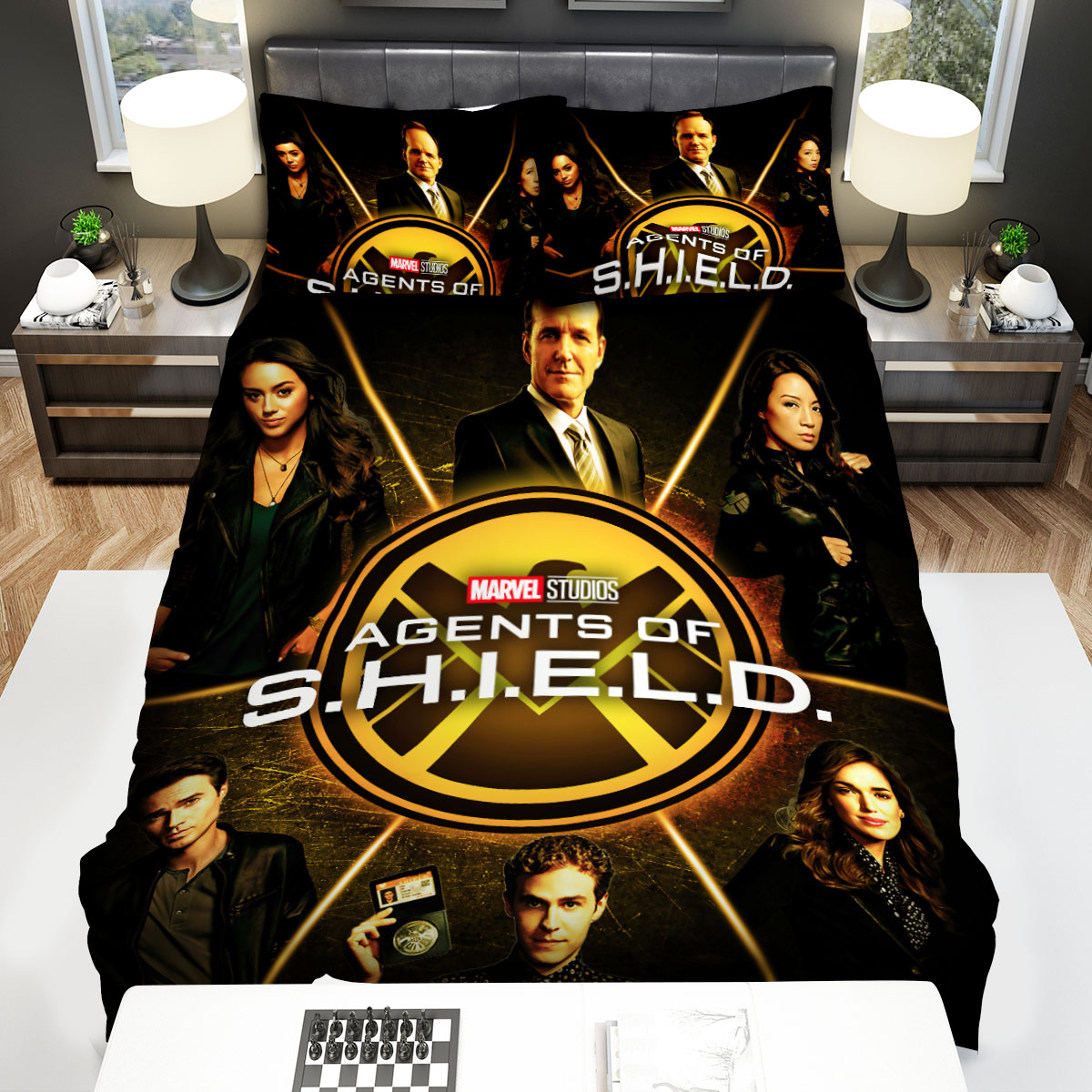 Agents Of S.h.i.e.l.d. Movie Poster 5 Bed Sheets Spread Comforter Duvet Cover Bedding Sets