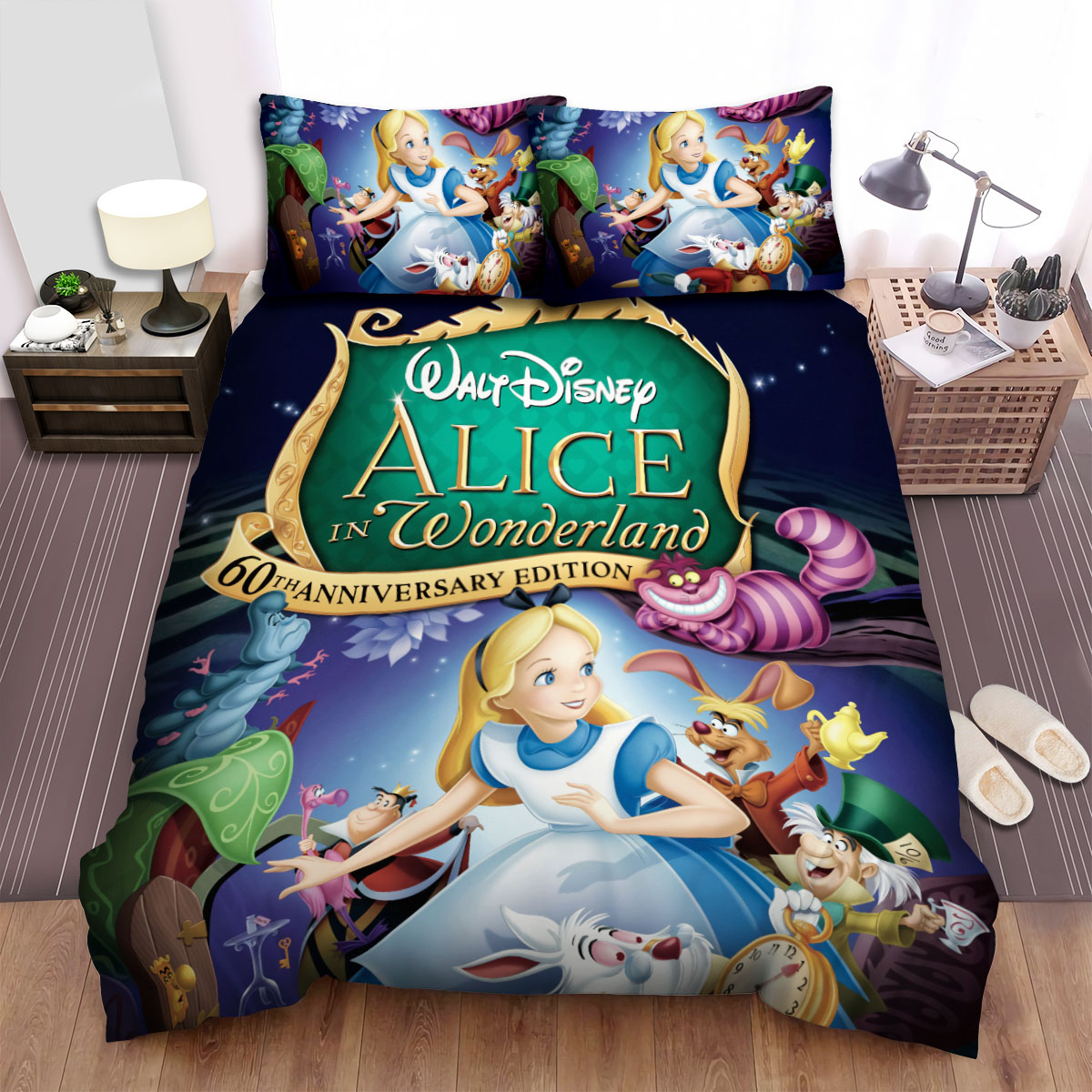 Alice In Wonderland 60th Anniversary Edition Bed Sheets Spread Duvet Cover Bedding Sets