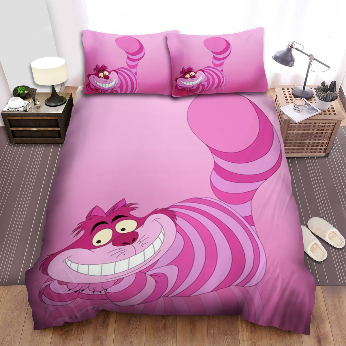 Alice In Wonderland Cheshire Cat Bed Sheets Spread Duvet Cover Bedding Sets