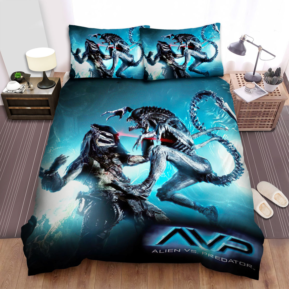 Alien Vs. Predator This Time Is't War Bed Sheets Spread Comforter Duvet Cover Bedding Sets