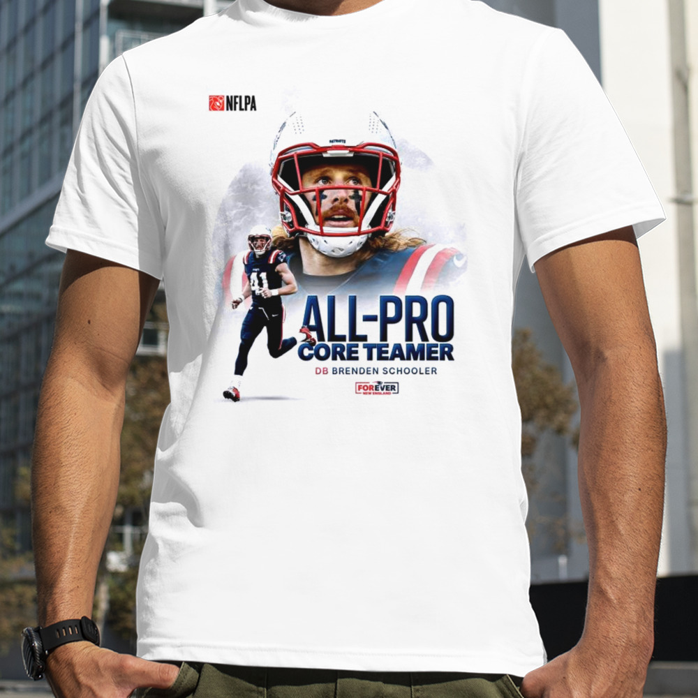 All Pro Core Teamer DB Brenden schooler New England Patriots T-Shirt