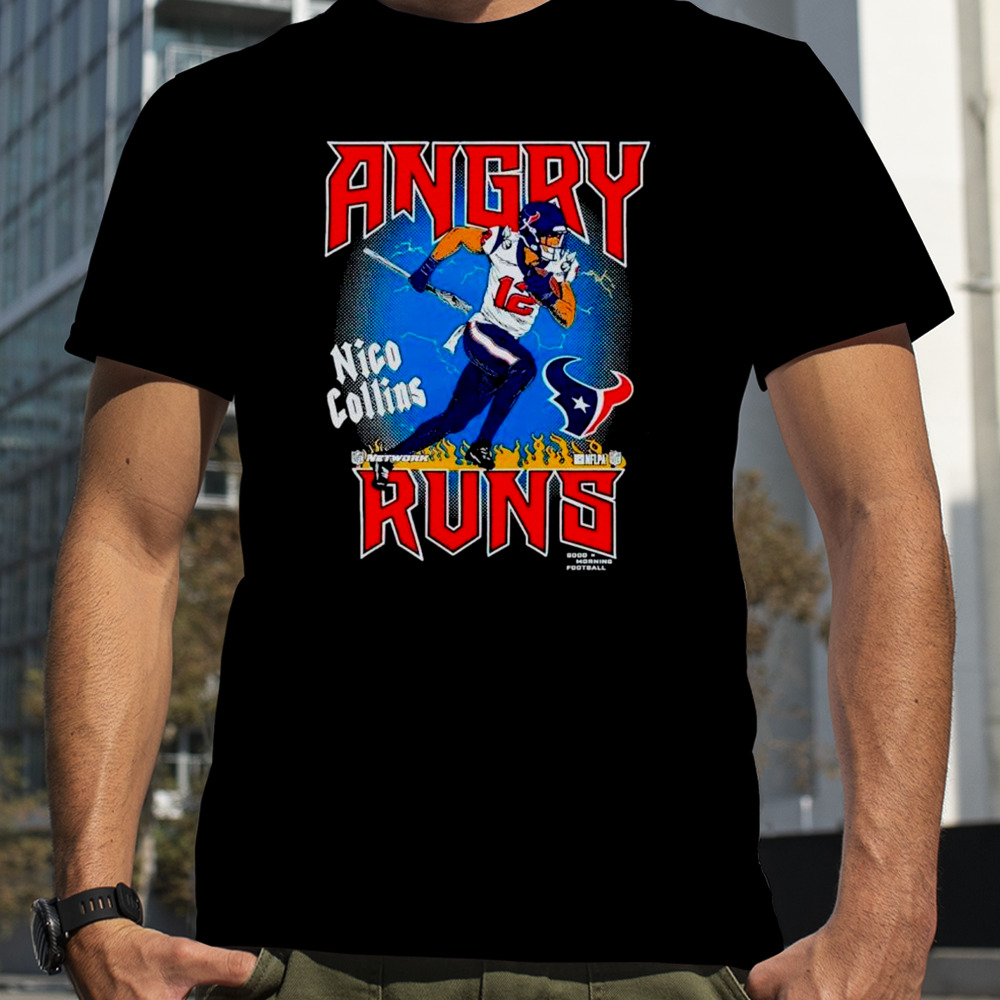 Angry Runs Houston Texans Nico Collins retro shirt