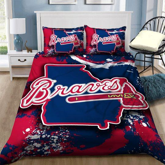 Atlanta Braves B0510210 Bedding Set (duvet Cover & Pillowcases)