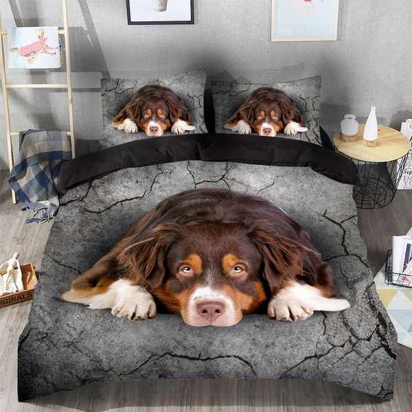 Australian Shepherd Cotton Bed Sheets Spread Comforter Duvet Cover Bedding Sets