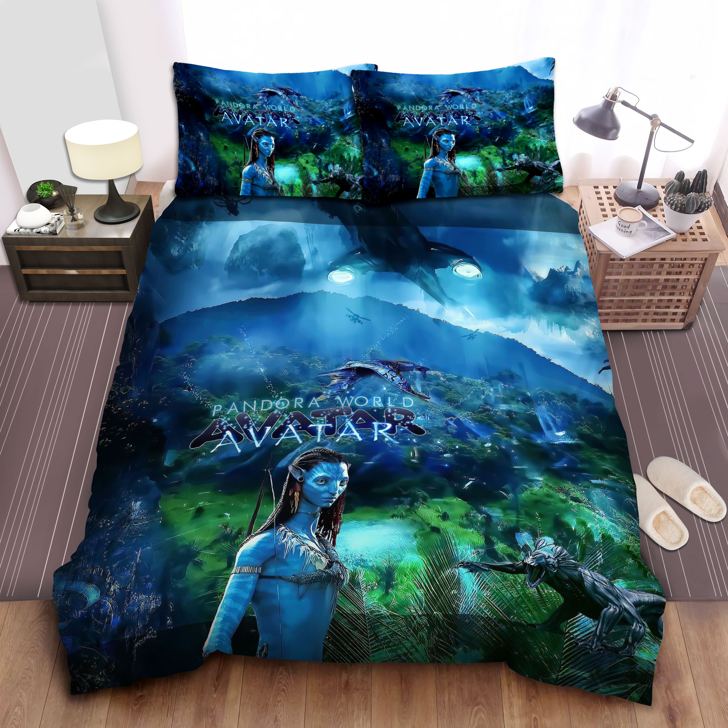 Avatar Neytiri And The Pandora World Bed Sheets Spread Comforter Duvet Cover Bedding Sets