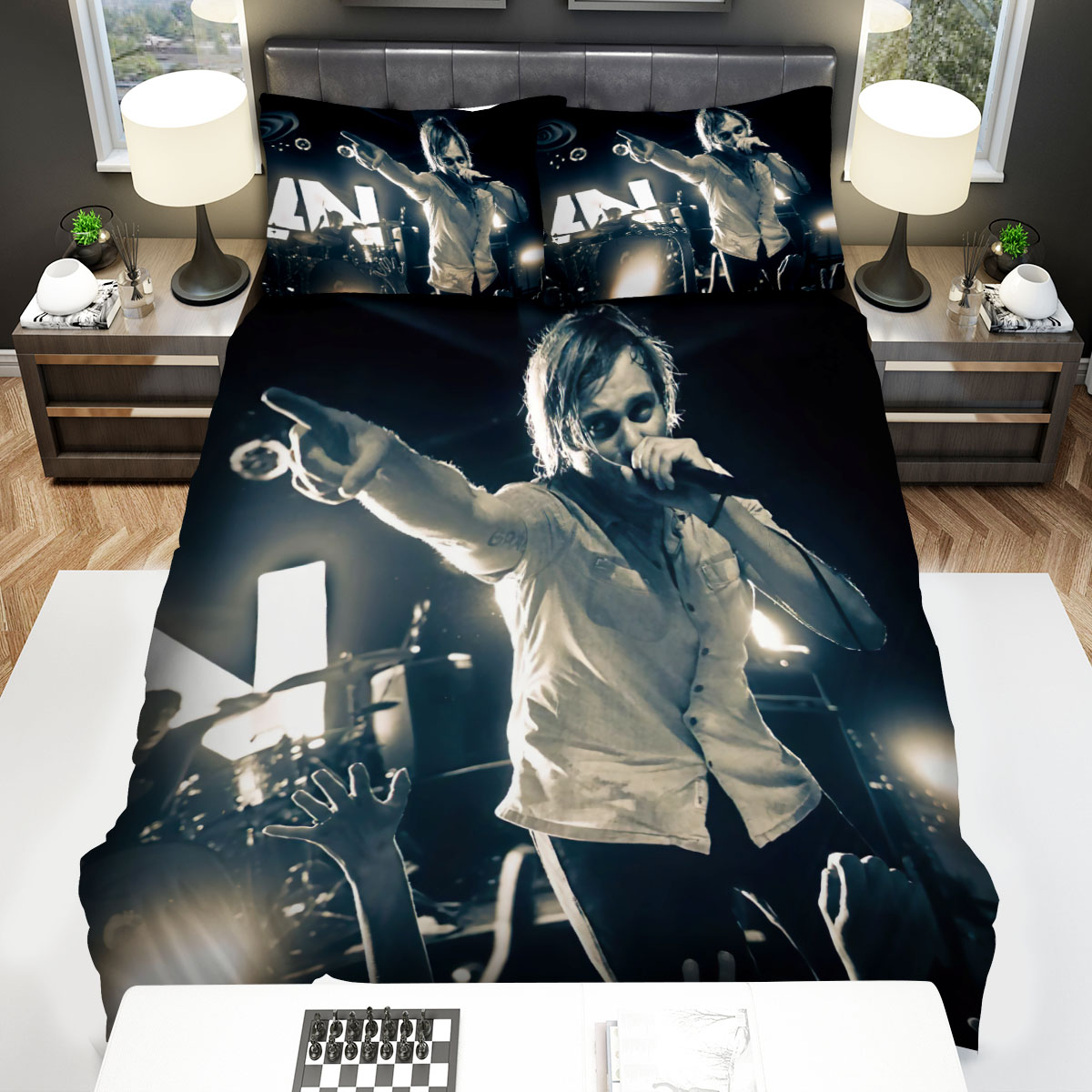 Awolnation Is Performing With Micro And Interact With The Audience Bed Sheets Spread Comforter Duvet Cover Bedding Sets