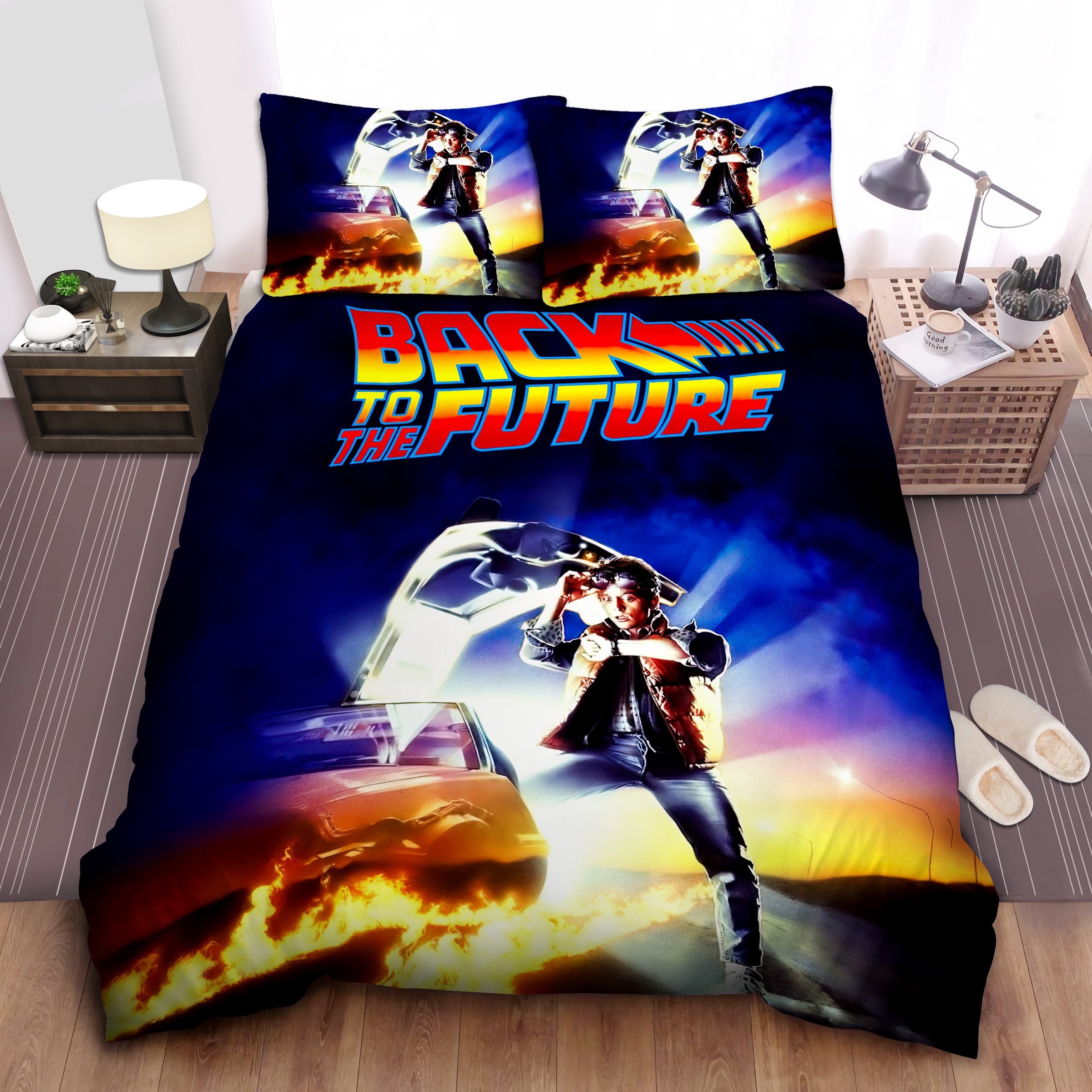 Back To The Future Movie Poster Bed Sheets Spread Comforter Duvet Cover Bedding Sets