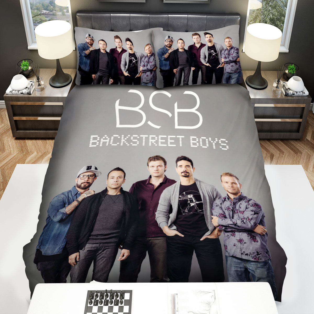 Backstreet Boys, Nick Carter In The Middle Bed Sheets Spread Duvet Cover Bedding Sets