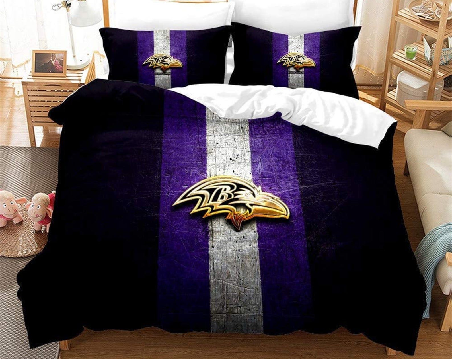 Baltimore Ravens Duvet Cover Set