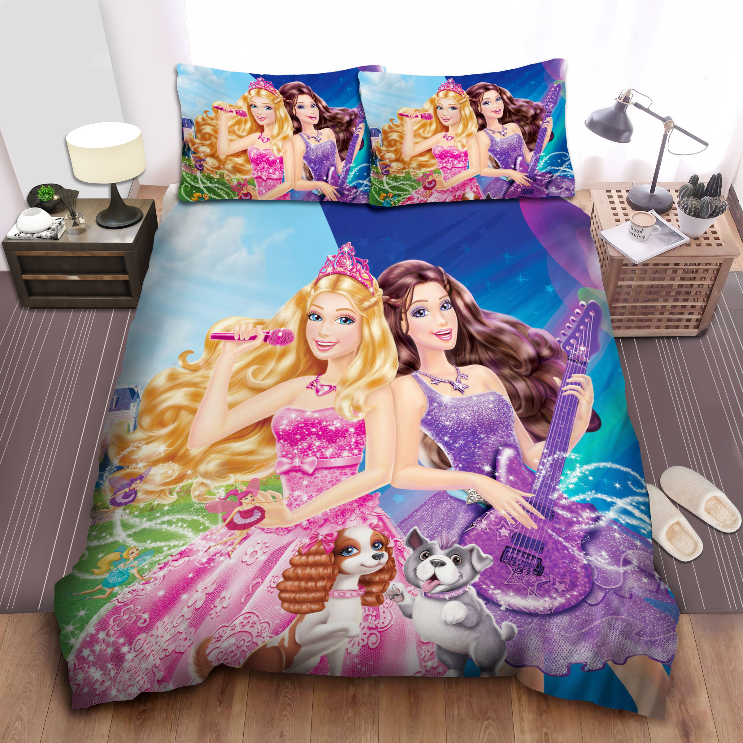 Barbie Band Bed Sheets Spread Comforter Duvet Cover Bedding Sets