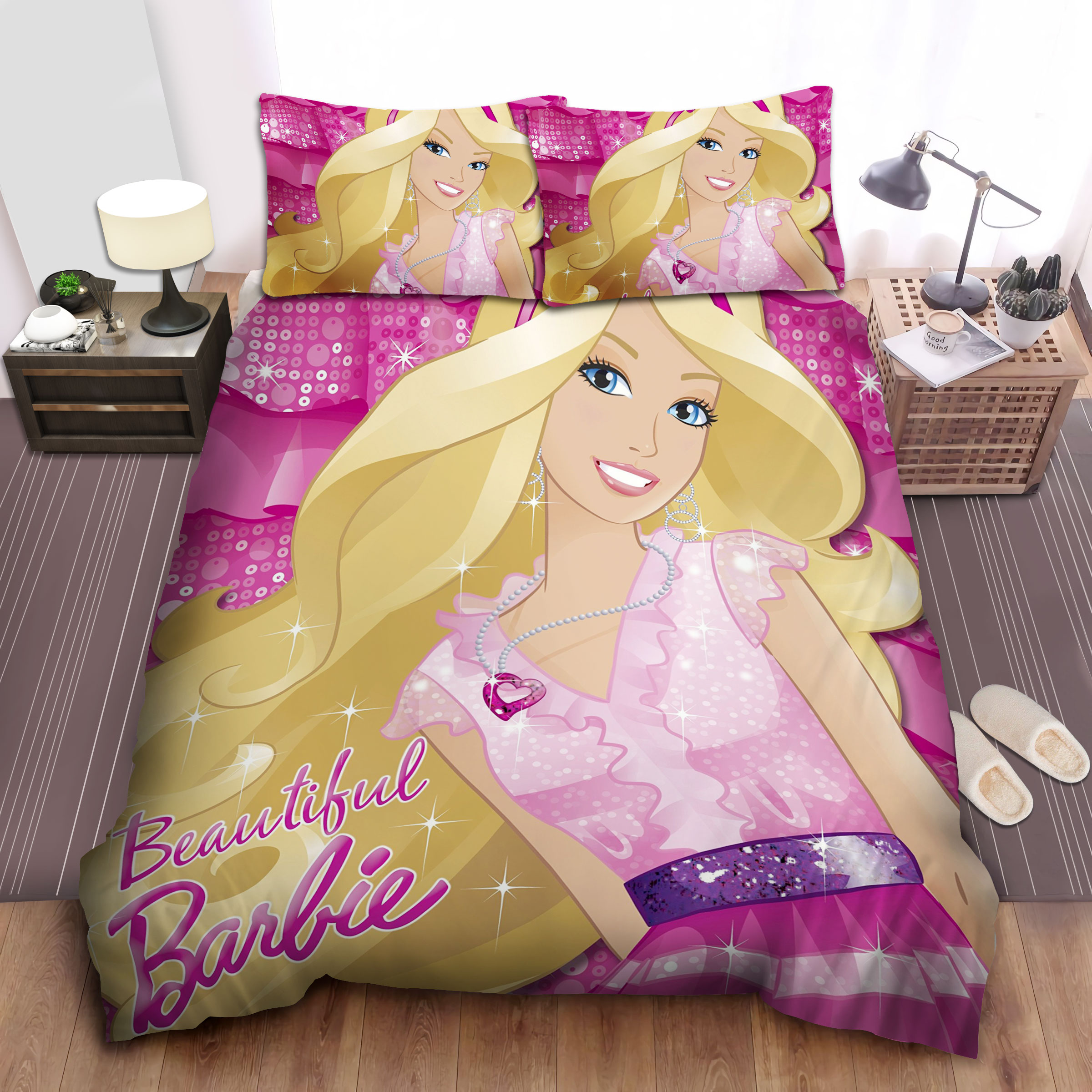 Barbie Bed Sheets Spread Comforter Duvet Cover Bedding Sets