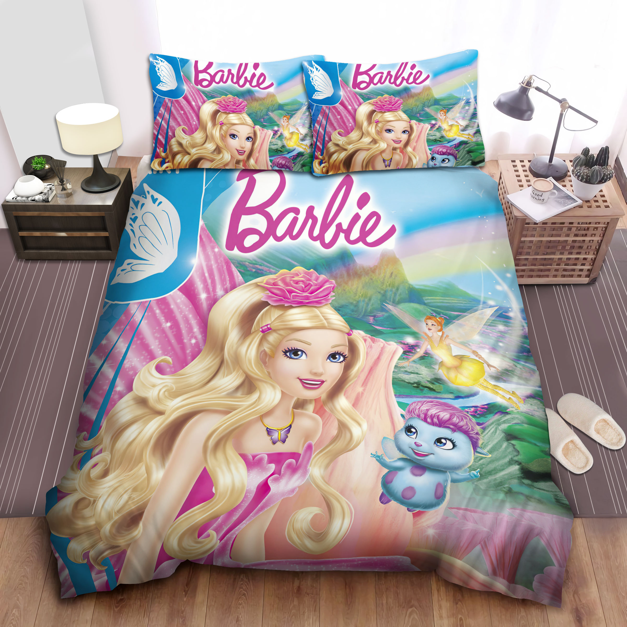 Barbie Fairytopia Bed Sheets Spread Comforter Duvet Cover Bedding Sets