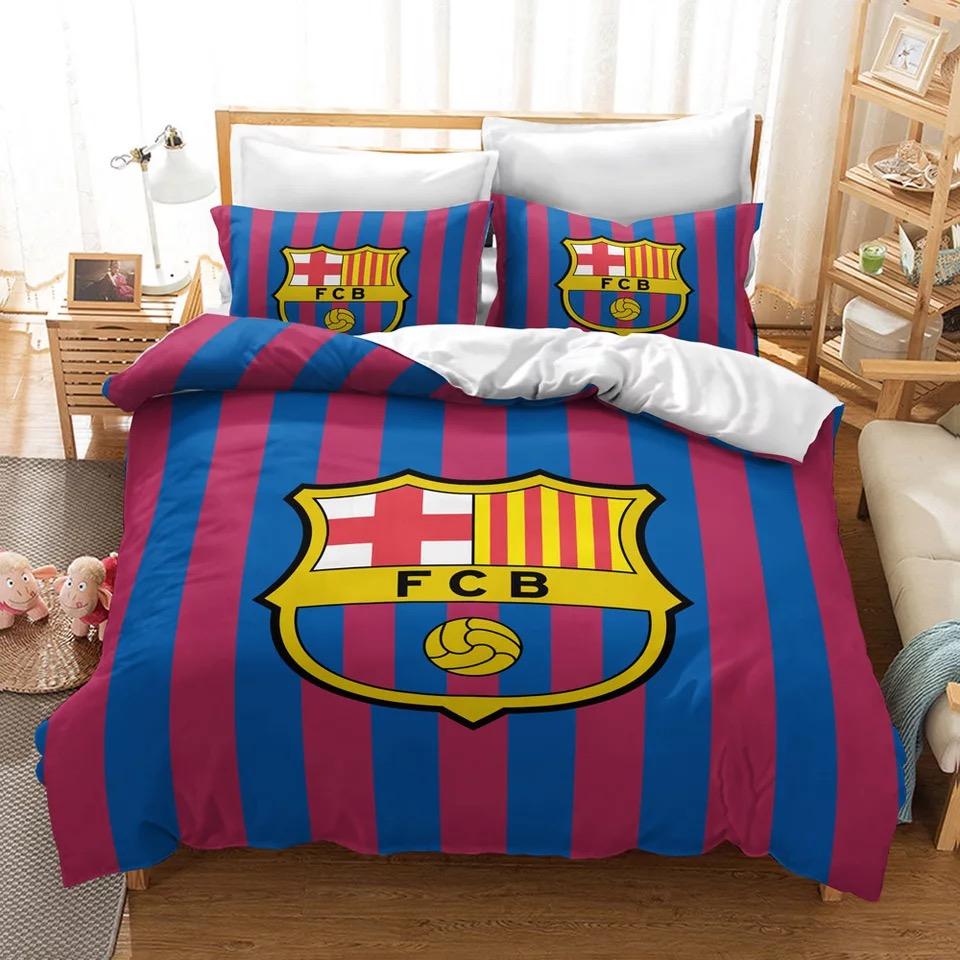 Barcelona Soccer Club Logo Duvet Cover Bedding Set