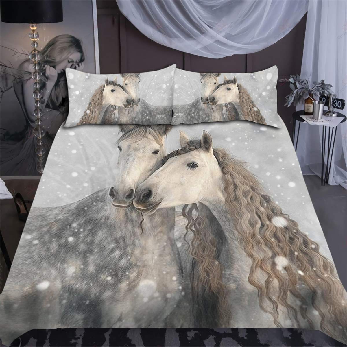 Beautiful Horses  Duvet Cover Bedding Set