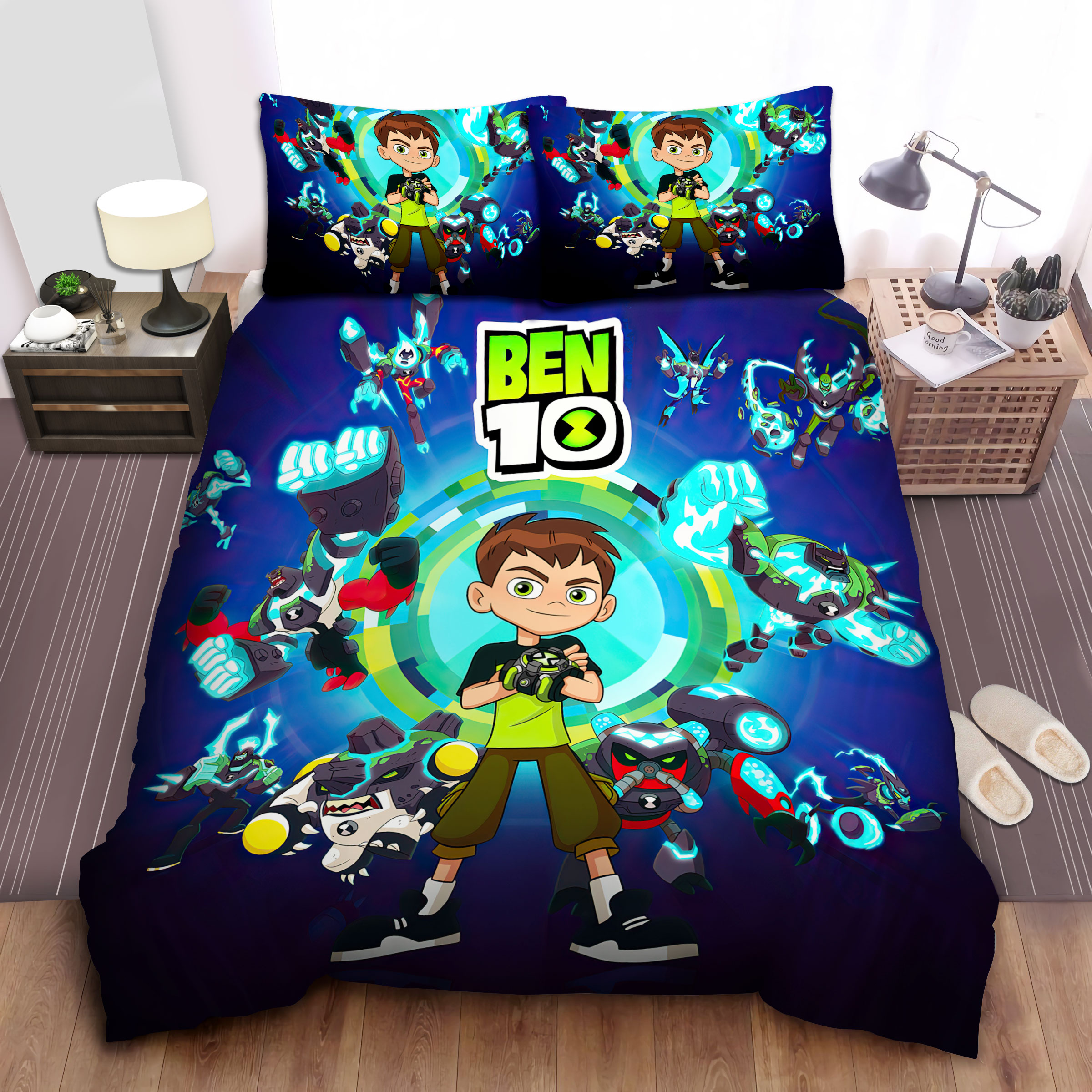 Ben 10, Alien's Equipments Get Your Back  Bed Sheets Spread Comforter Duvet Cover Bedding Sets