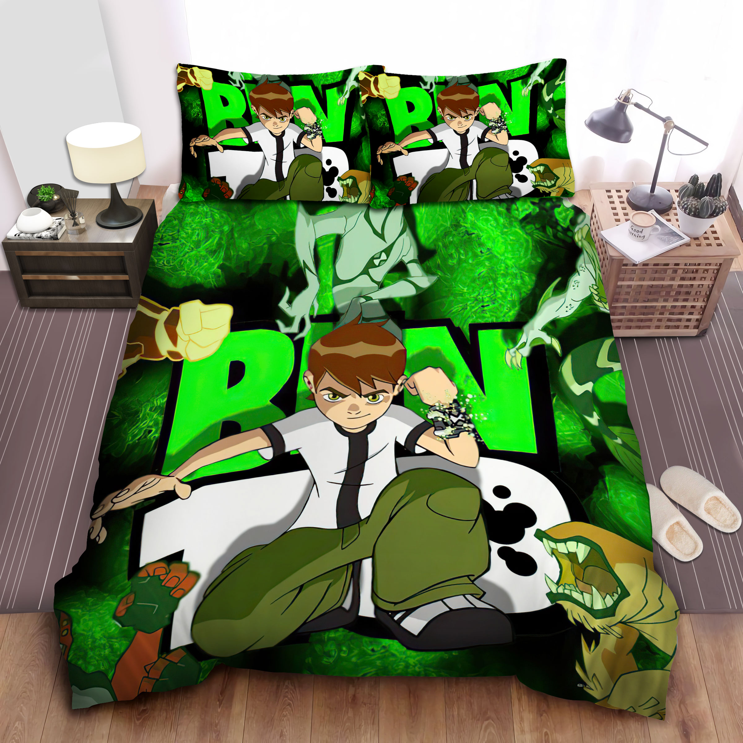 Ben 10, Favorite Alien Species Bed Sheets Spread Comforter Duvet Cover Bedding Sets