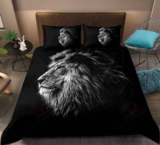 Black Lion Bed Sheets Spread Comforter Duvet Cover Bedding Sets