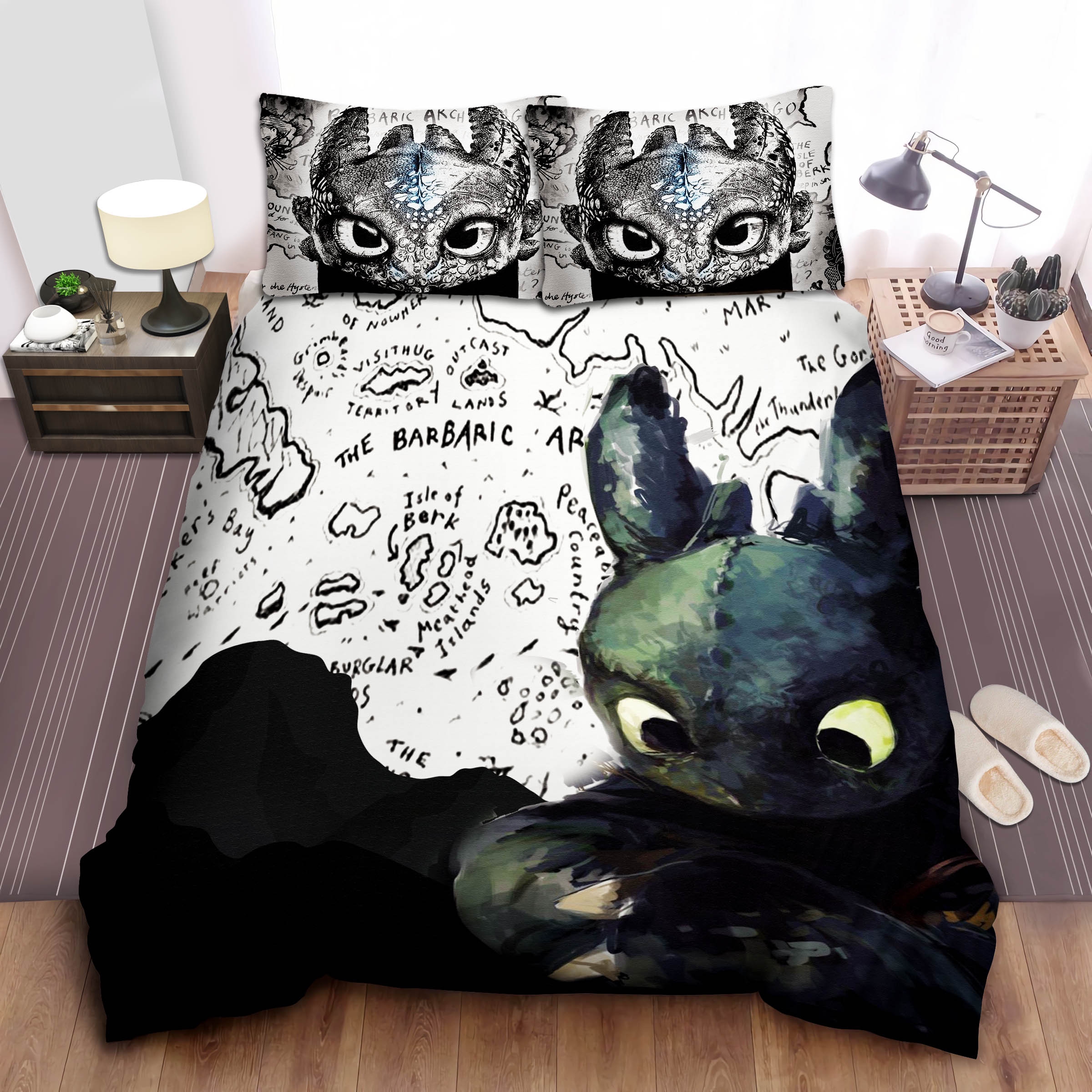 Black Toothless How To Train Your Dragon Duvet Cover  Pillow Cases