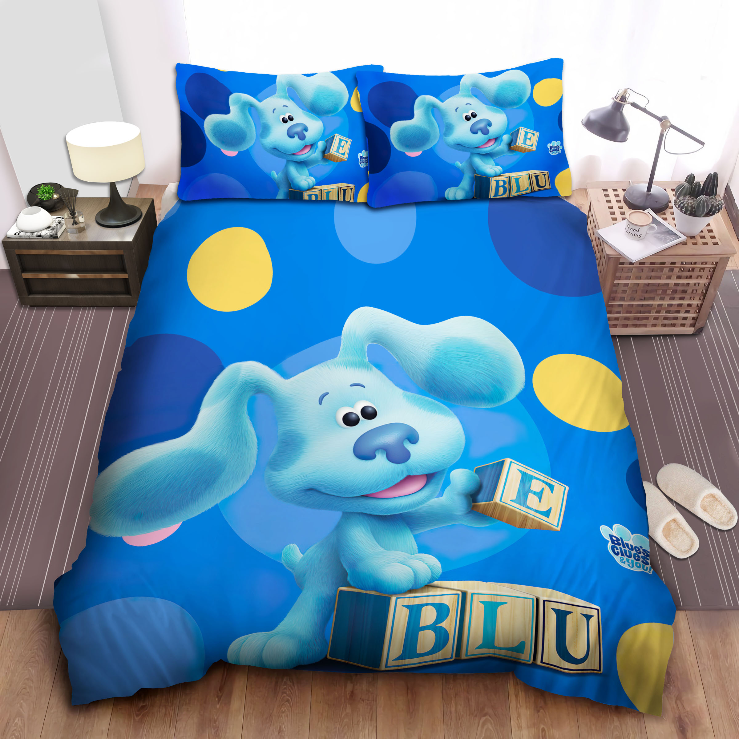 Blue's Clues Bed Sheets Spread Comforter Duvet Cover Bedding Sets