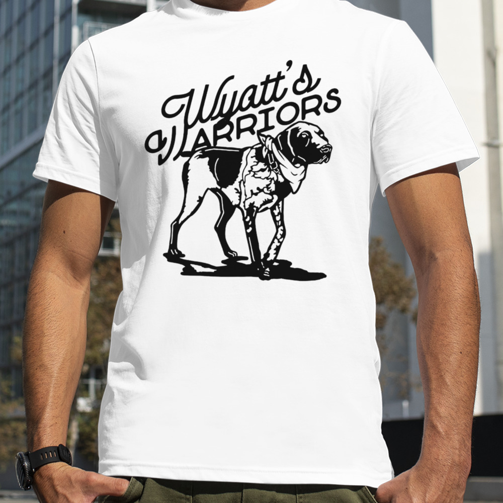 Dog Wyatt’s Warriors shirt