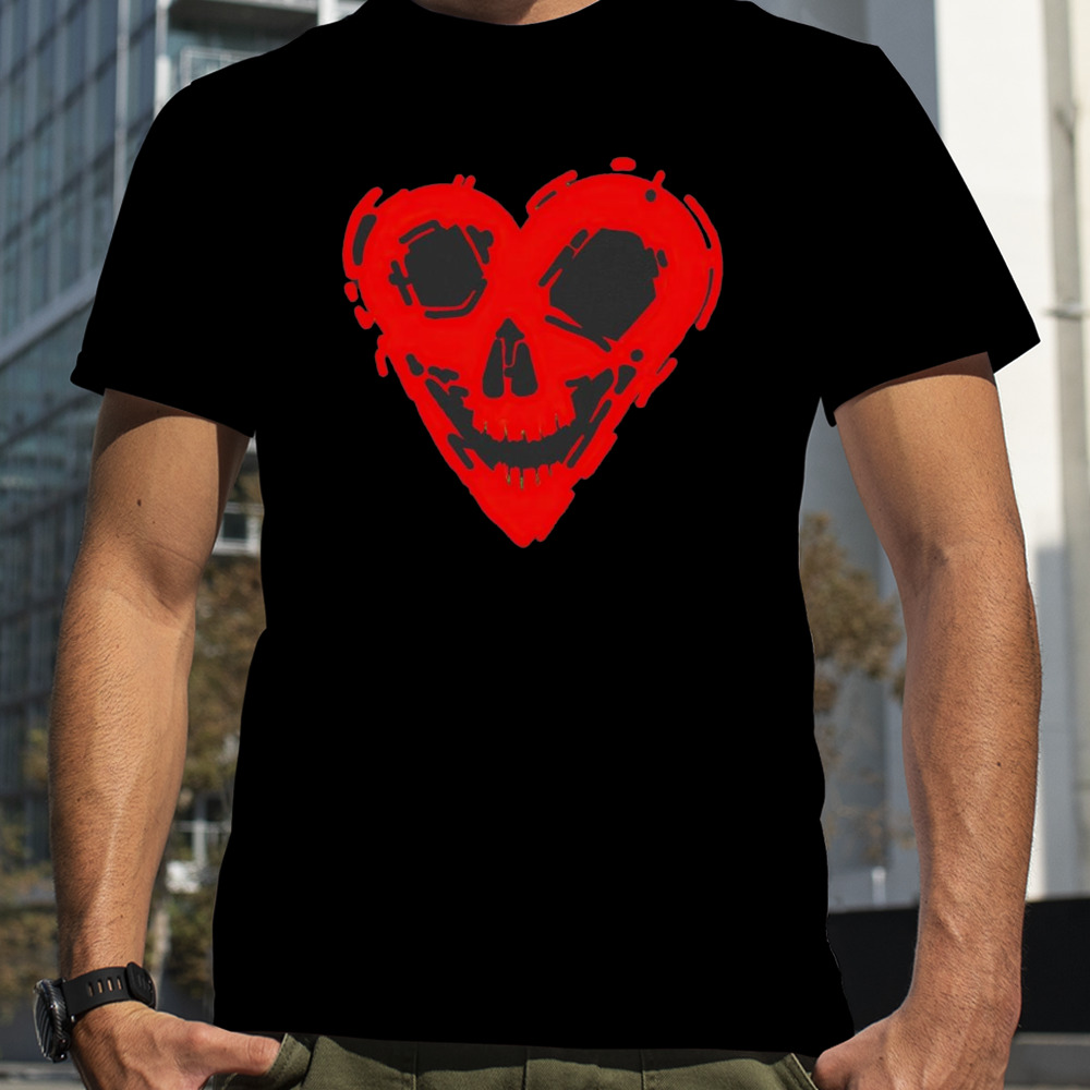 Heart skull shirt