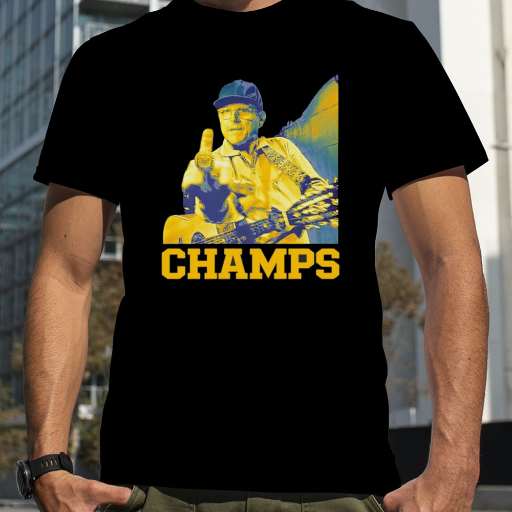 Jim Harbaugh middle finger champs new shirt