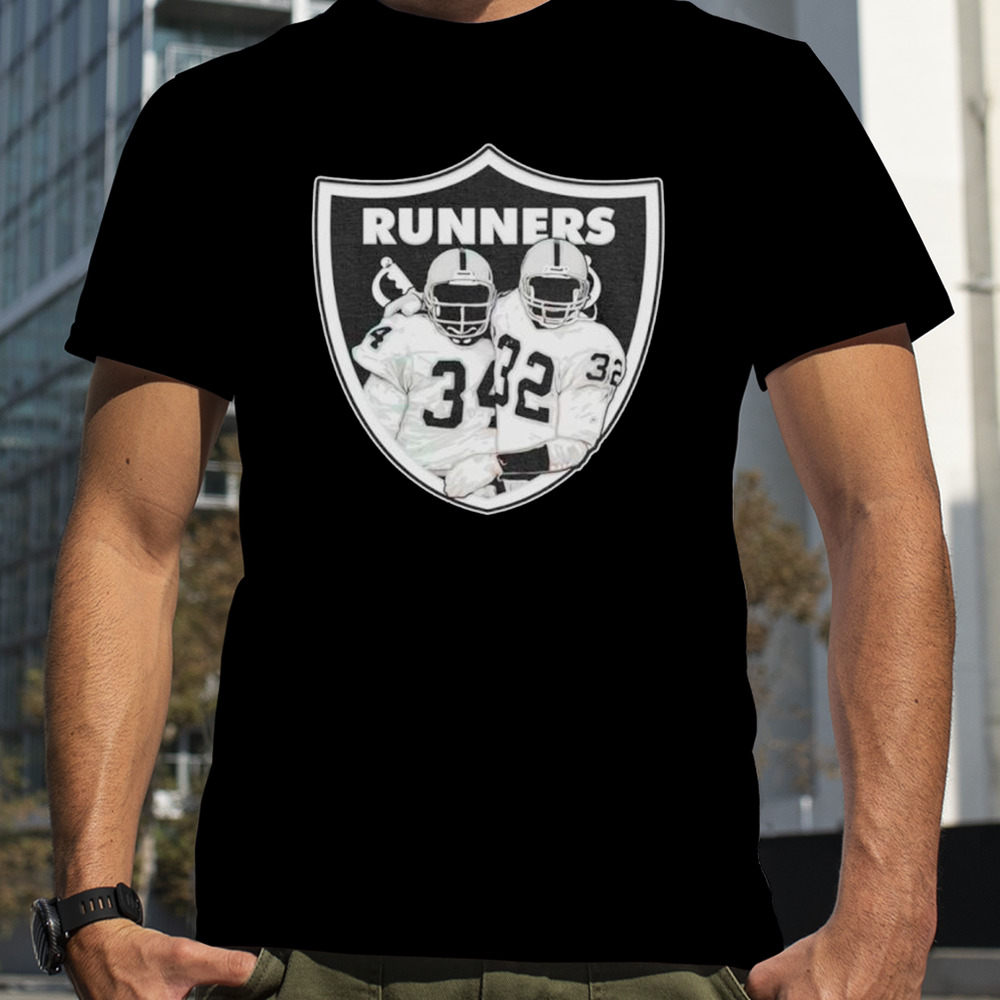 Las Vegas Raiders runners parody logo shirt