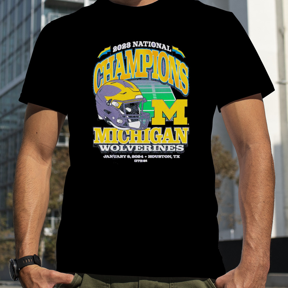 Michigan Wolverines 2023 Cfp National Champions ’47 Franklin Helmet Shirt