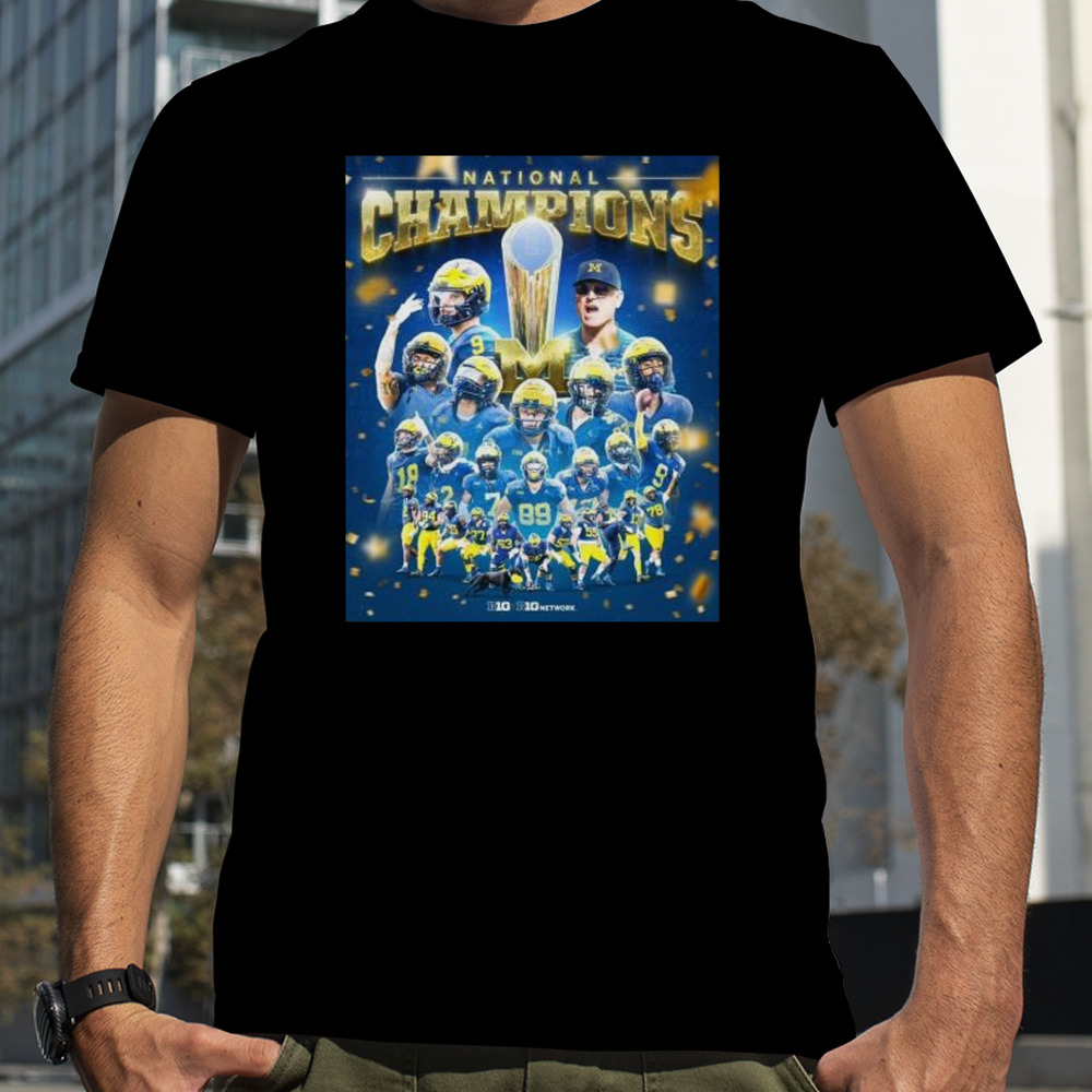 Michigan Wolverines Team Players National Champions 2024 Shirt