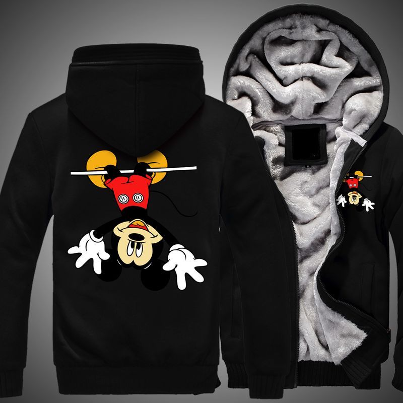 Mickey Disney Print 3d Fleece Zip 21 Hoodie