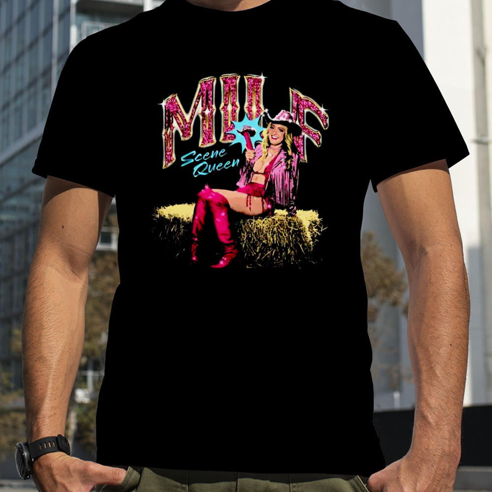 Milf scene queen Cowgirl shirt