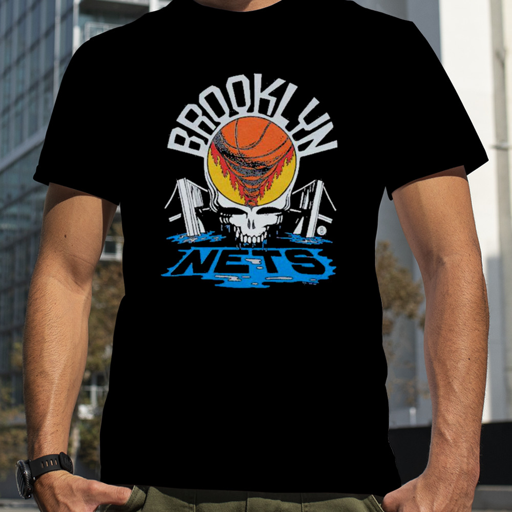 NBA x Grateful Dead x Nets Skull Shirt