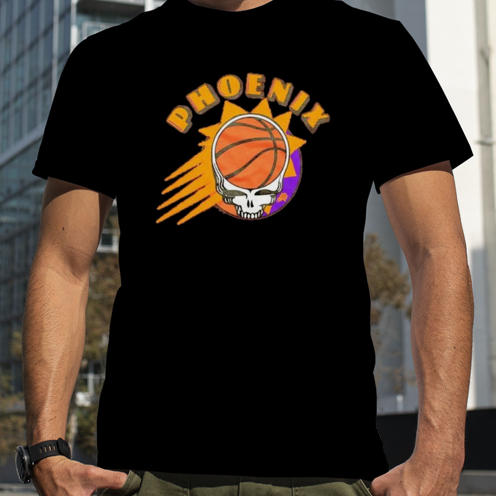 NBA x Grateful Dead x Phoenix Suns Skull 2024 T-Shirt