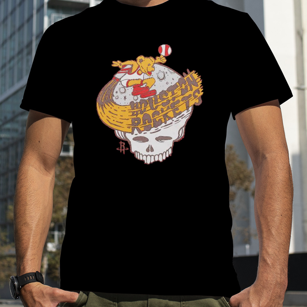 NBA x Grateful Dead x Rockets Skull Shirt