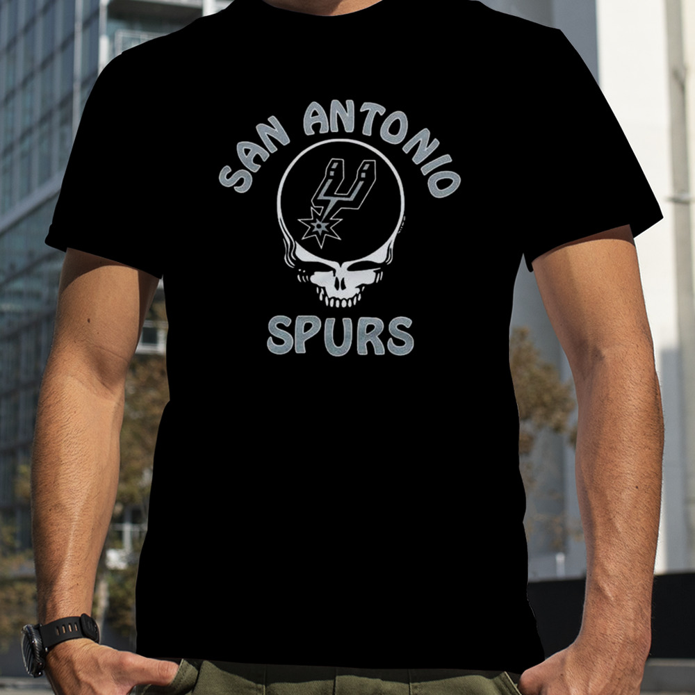 NBA x Grateful Dead x San Antonio Spurs Skull 2024 T-Shirt