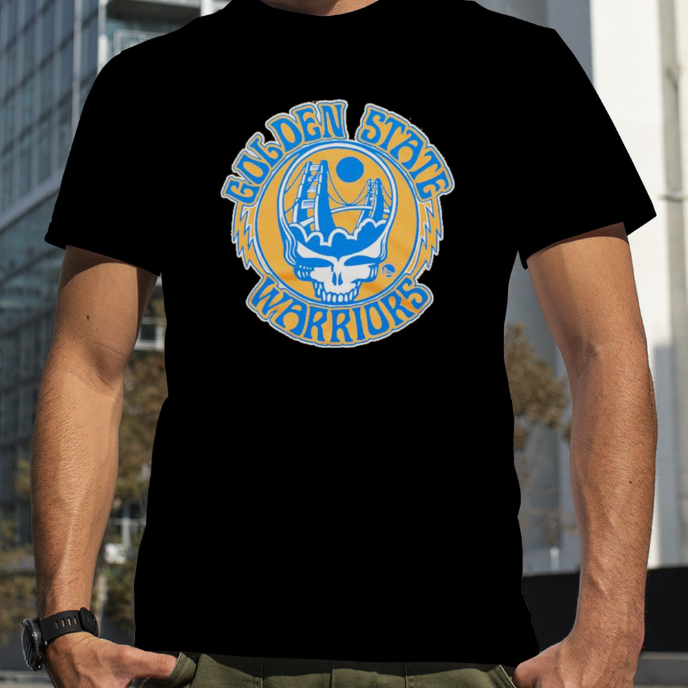 NBA x Grateful Dead x Warriors Skull Shirt